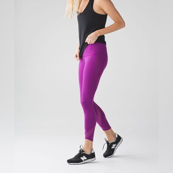 EUC Lululemon Tranquil Tight in Regal Plum - Picture 2 of 11